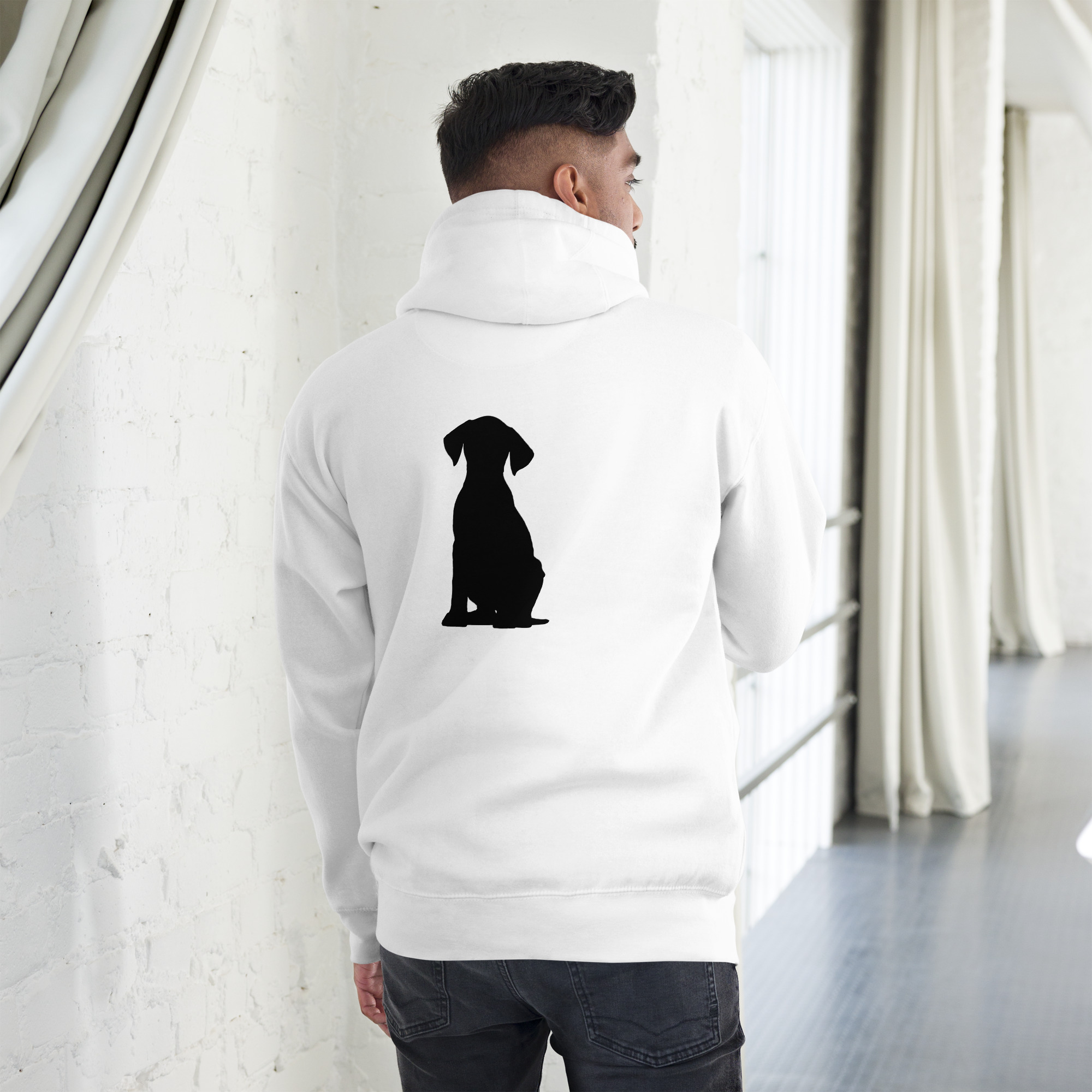 Unisex Hoodie - Black Dog