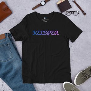 Retro Script Unisex Tee — Archive Purple